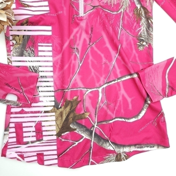 Real Tree Pink Women's Camouflaged Sweatshirt Sz S - Picture 12 of 13